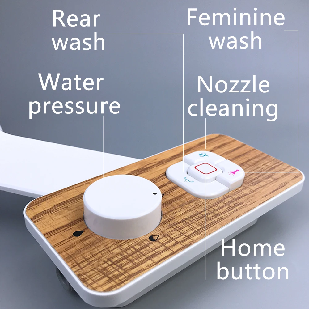 Slim Bidet Bidet For Toilet WC Water Spray Dual Nozzle Self Cleaning Feminine Butt Wash Muslim Shattaf Toile Attachment Bidet