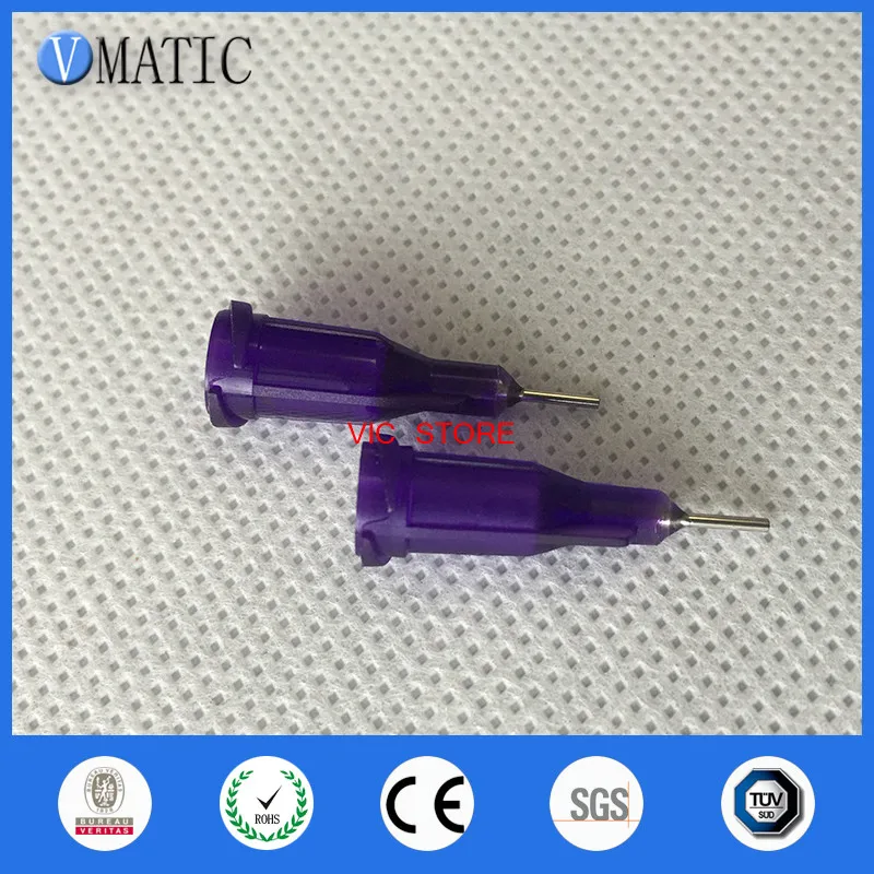 Gratis Verzending Kwaliteitsborging 100Pcs 21G 1/4 ''Inch Rvs Doseren Schroef Spuit Naald Tips