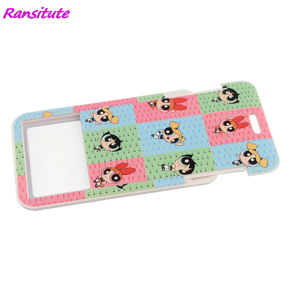 Ransitute R1998 Cartoon Girl Personality Card Holder ID Holder Bus Card Holder Staff Card Lanyard For Keys Phone DIY Hang Rope