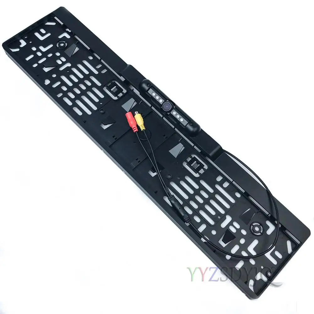 New Arrival Wirless Euro Car License Plate Frame Holder Rear View Camera 6 IR LED IP68 Night Vision