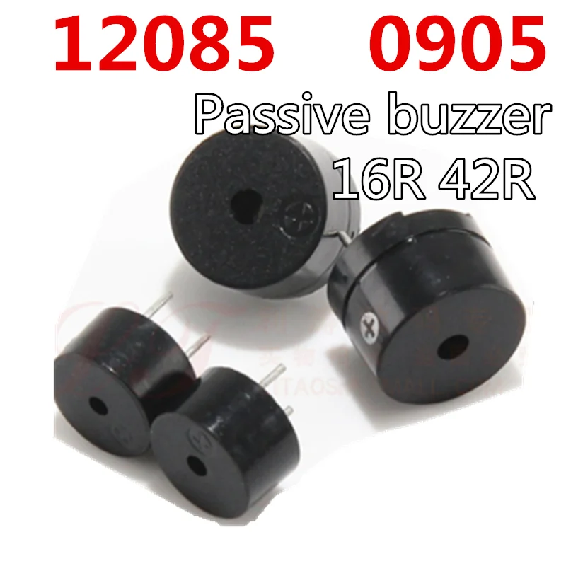 10pcs/lot Passive Buzzer AC 12MM*8.5MM 12085 0905 9*5.5MM 16R 42R Resistance 3V 5V 9V 12V In Common Use New Wholesale