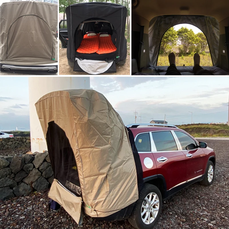 Car Rear Roof Outdoor Equipment Camping Tent Canopy Tail Picnic Awning For Ford Escape Kuga Edge For Volvo XC60 XC90