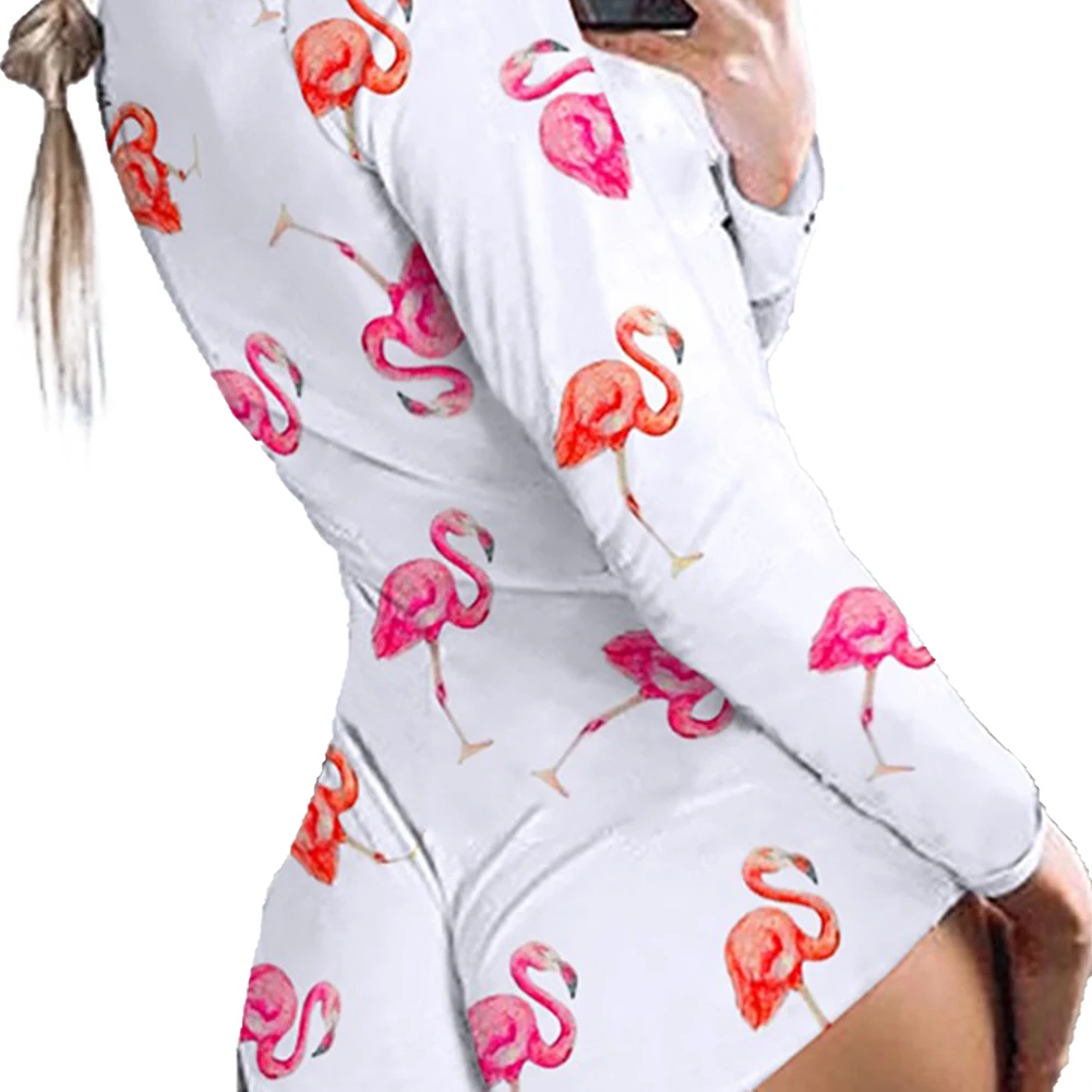 2020 New Women Summer One Piece Pajamas Nightwear Long Sleeve Pajamas Sleepwear Pyjamas Nightwear Romper Jumpsuit