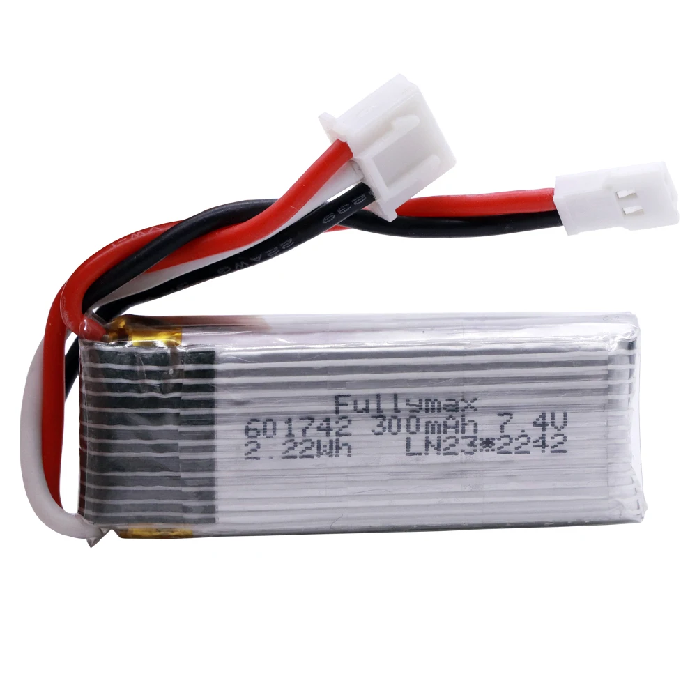 10PCS/set 7.4V 300mAh 25C liPo Battery For WLtoys F959 XK A600 Airplane Spare Parts RC Drone Car toys accessory 2S