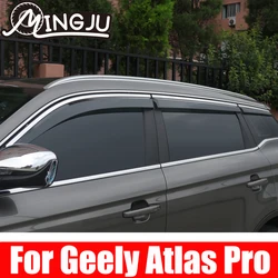 For Geely Atlas Pro Azkarra 2021 2022 2023 Window Visor Awnings Shelters Vent Shades Sun Rain Deflector Guard Auto Accessories