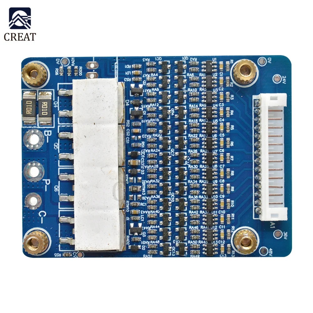 Imagem -06 - Li-ion Bateria de Lítio Proteção Pcb Placa 48v 18650 Bateria Bms Balance Módulo de Proteção da Bateria com Cabo 13s 20a