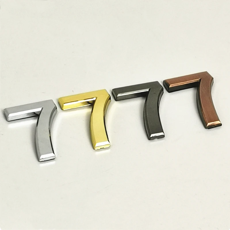70mm Modern Door Number Plaque Door Plate House Hotel Door Address Digits Sticker Plate Sign ABS plastic 0123456789