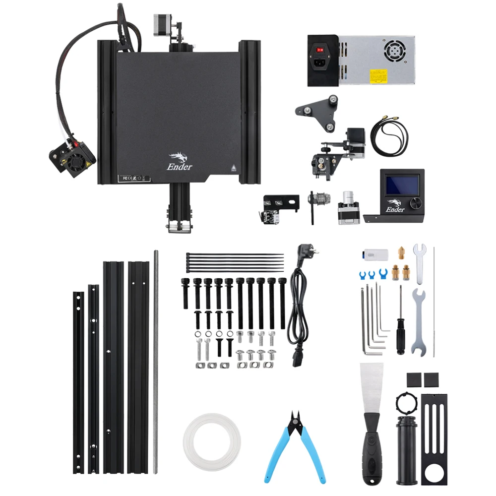 Creality – imprimante 3D Ender-3 PRO, KIT d'installation autonome, Structure intégrée, carte mère silencieuse, mise à niveau, reprise d'impression, Impresora