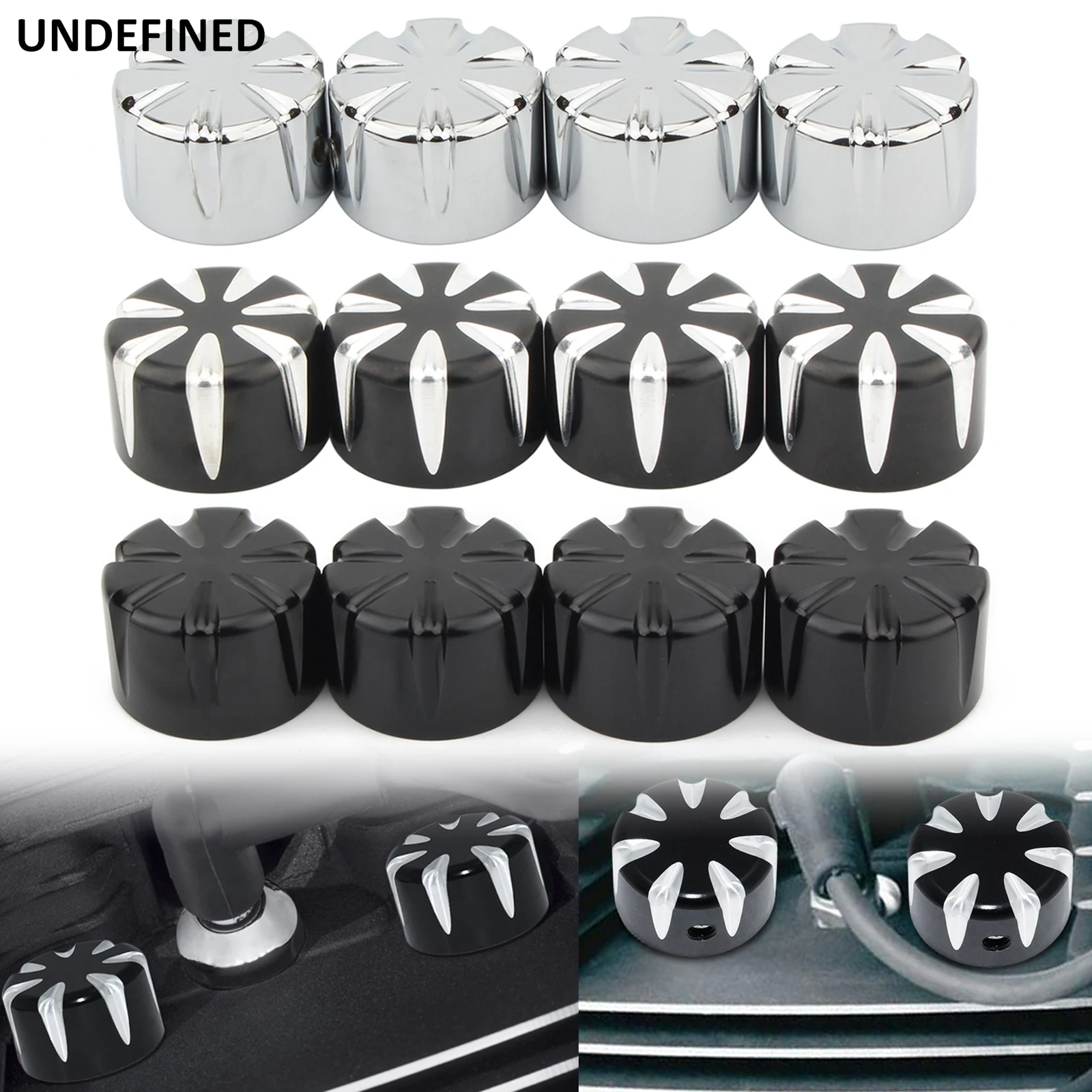 Motorcycle Spark Plug Head Screw Nut Bolt Cap Cover Black For Harley Big Twin 1340 Evo 1985-1999 Twin Cam Sportster XL 883 1200