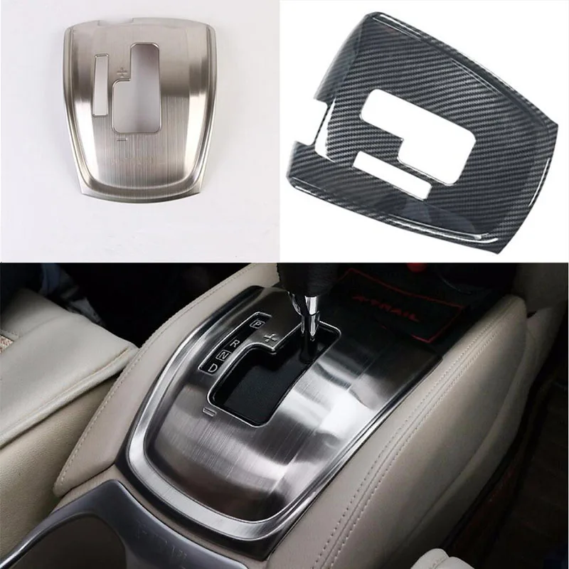 For Nissan X-Trail 2014-2021 Car-styling Stainless Steel Interior Gearbox Panel Decoration Frame Cover Sticker Car Accessorie