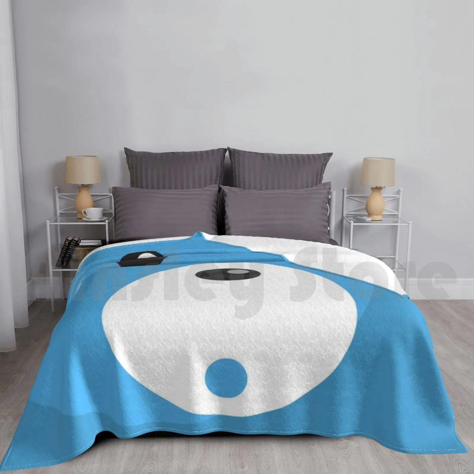 Manta con cara de oso azul para bebé, tela personalizada a la moda, oso, orgullo, oso Polar, oso Lbgt, Nounours Bear