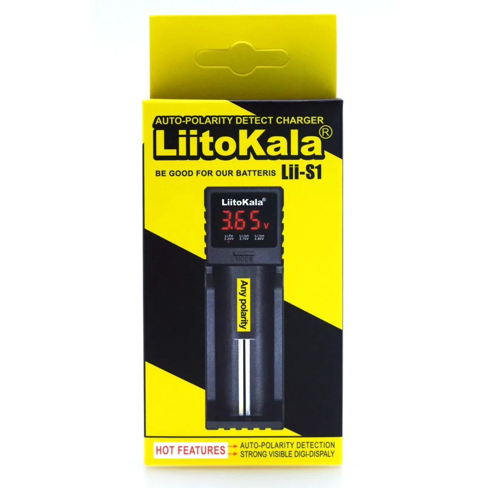 LiitoKala Lii-S1 Lii-S2 Lii-S4 Lii-S6 3.2V/3.7V/3.85V 18650 18500 Li-ion Rechargeable Battery Charger AA ni-cd 26650 AA AAA
