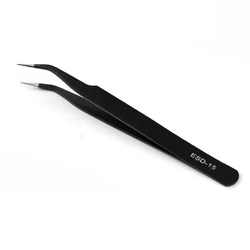 Stainless Steel Curved Straight Eyebrow Tweezers Nail Art Rhinestones Nipper Picking Tool False Eyelash Tweezers Nail Art Tool