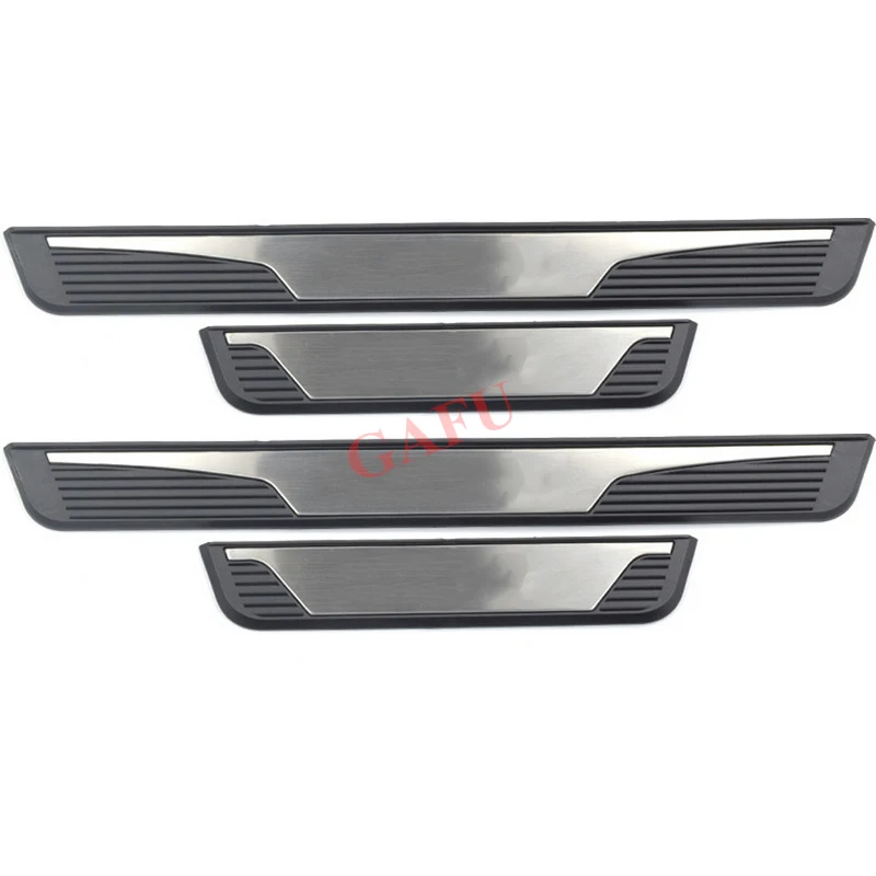 

for Peugeot 3008 3008GT Accessories 2017 2019 2021 Car Door Sill Scuff Plate Trim Stainless Steel Protector Plates