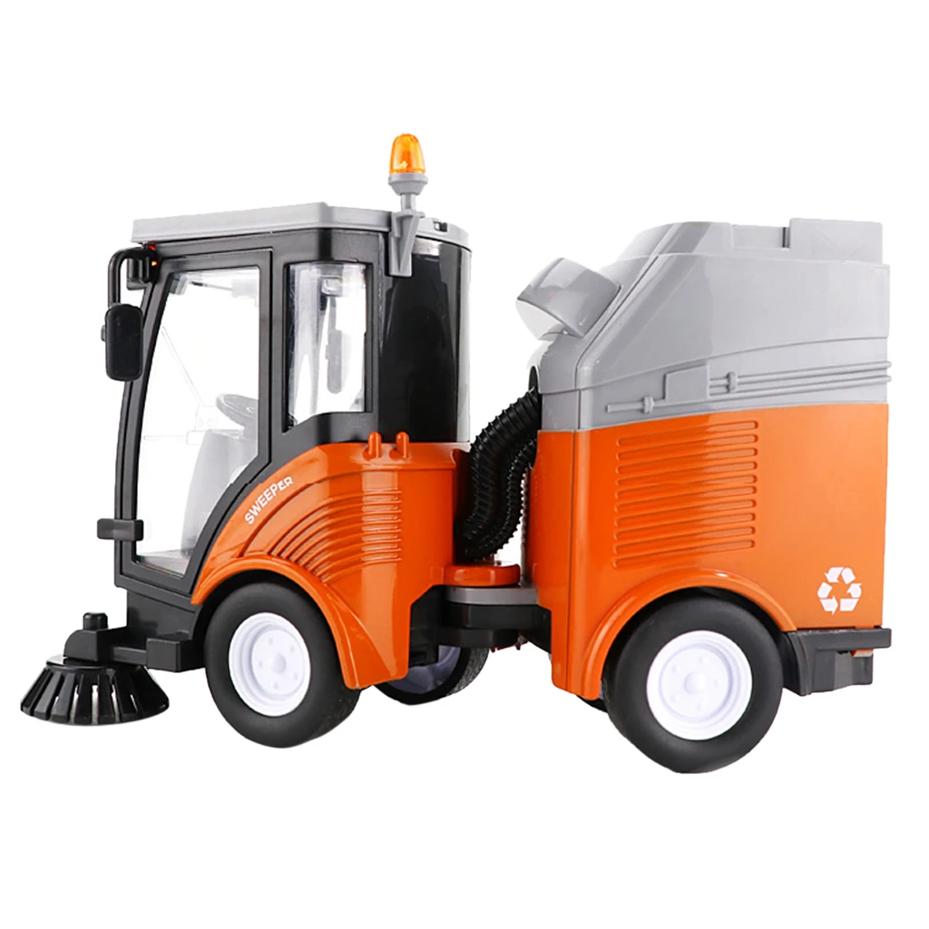 Sweeper Incl. Garbage Bin Street Cleaning Vehicle With Light And Sound Toy Car Toy Wonderful Gift For Kids