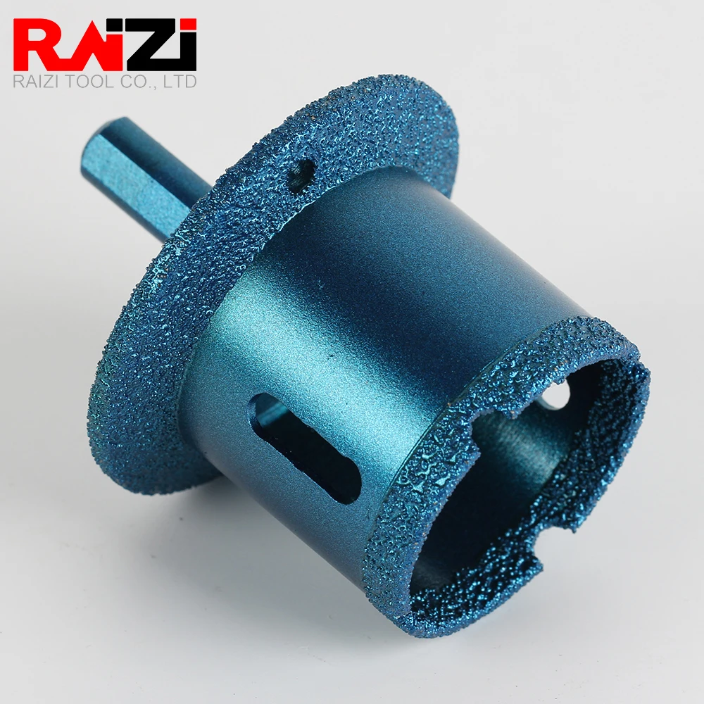 Raizi 1PCS Vacuum Brazed Diamond Hole Stone Drill Bit Basin Opener For Drainage Hole Stone Marble Ceramics
