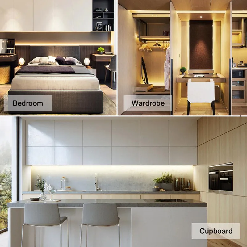 Hand Sweep Sensor LED Strip USB 5V SMD 2835 LED Cabinet lights Hand Motion Sensor LED Strip Kitchen Bedroom Closet Night Light