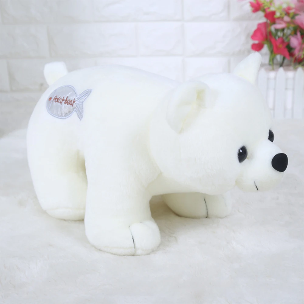 

9 inch plush polar bear cute white plush doll soft padded animal kid playmate child boy girl birthday gift home decor 23cm