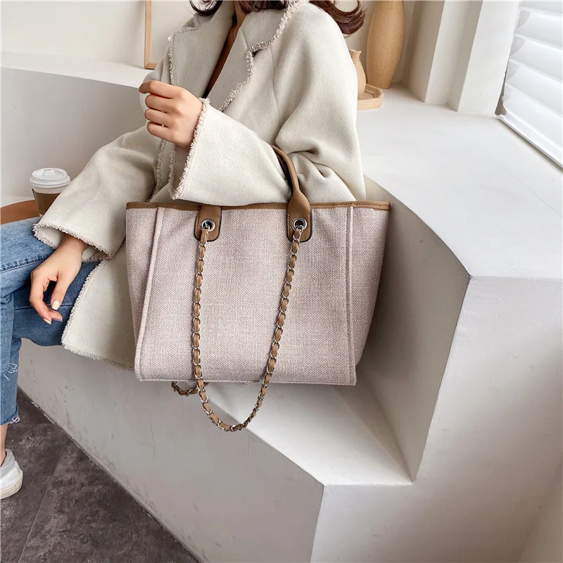 Large Capacity Women Canvas Handbags High Quality Ladies Shoulder Bag Fashion Designer Female Casual Tote Bag Big Messenger Bags