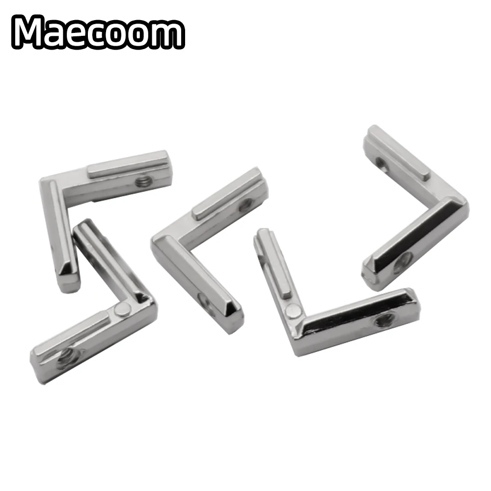 20pcs/lot T Slot L Shape Type 90 Degree 2020 EU Aluminum Profile Accessories Inside Corner Connector Bracket With M4 Screw