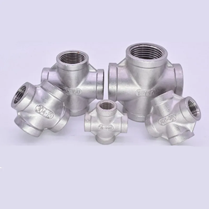 

Stainless Steel 304 1/8" 1/4" 3/8" 1/2" 3/4" 1" 1-1/4" 1-1/2" Female BSP Thread Pipe Fitting 4 way Equal Cross Connector SS304