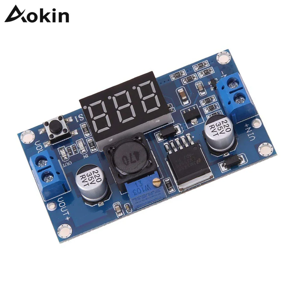 LM2596 LM2596S Power Module + LED-Voltmeter DC-DC Einstellbare Schritt-down Power Supply Module mit Digital Display