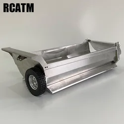 Całkowicie metalowa łyżka ładunkowa ze stali nierdzewnej 8X8 w kształcie litery U do 1/14 Tamiya RC Truck Wywrotka wywrotka SCANIA VOLVO AROCS MAN