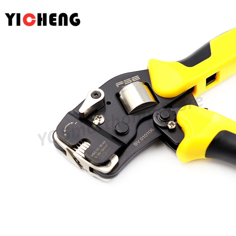 VSC10 16-4A Multifunctional ratchet terminal pliers, adaptive quadrilateral tubular crimping pliers, automatic mold adjustment