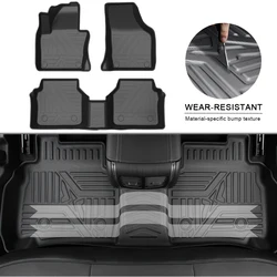 For Volkswagen Tiguan 2010 - 2015 2016 2017 Rubber Floor Mats Waterproof Custom Anti-Slip Mat TPE Car Accessories