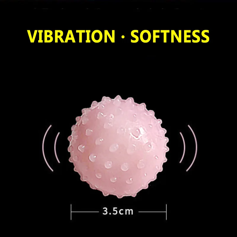 Sex Toy Electric Vibrator Ball with Beads 35mm Soft Prostate Vagina Massager Dick Extender for Condom Men Sex Products TK-ing