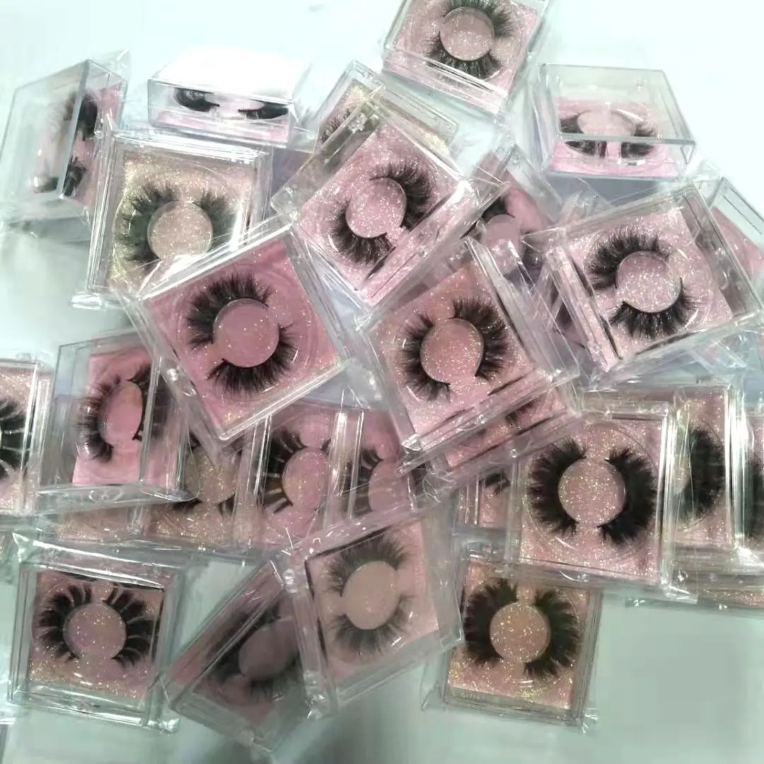 Wholesale 25mm mink eyelash 5/10/20/50 pairs hot sale factory supply 5d/6d 25mm mink eyelashes