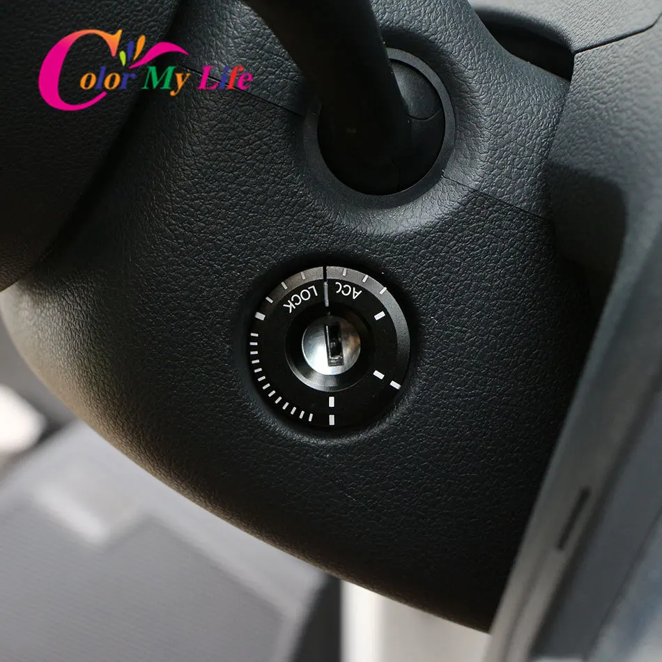 Car Ignition Circle Key Ring Stickers Switch Cover for Volkswagen VW Golf 7 MK7 7.5 MK7.5 2013 - 2019 Accessories