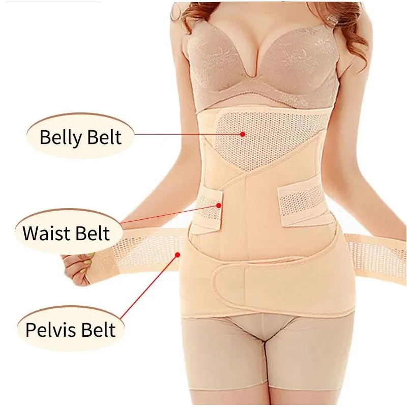 3in1 Belly Abdomen Pelvis Postpartum Belt Body Recovery Belly Slim after childbirth Waist delivery after Waist Trainer Corset