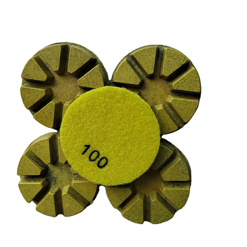 3inch 80MM Renew Diamond Metal Filling Resin Bond Polishing Pad For Concrete Floor Terrazzo Floor Grinding For Stone