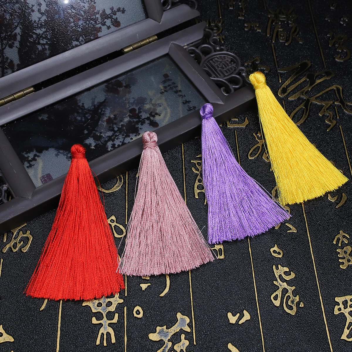 10pcs Tassels Fringe 65mm Silk Tassels Hanging Curtains for Sewing Garment Home Decoration Ornament Accessories