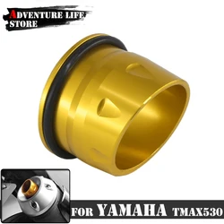 Motorcycle Exhaust Tip Muffler Pipe Tail Ends Cover For YAMAHA TMAX 530 TMAX530 T-MAX530 T MAX 2012 2013 2014-2016 CNC Aluminum