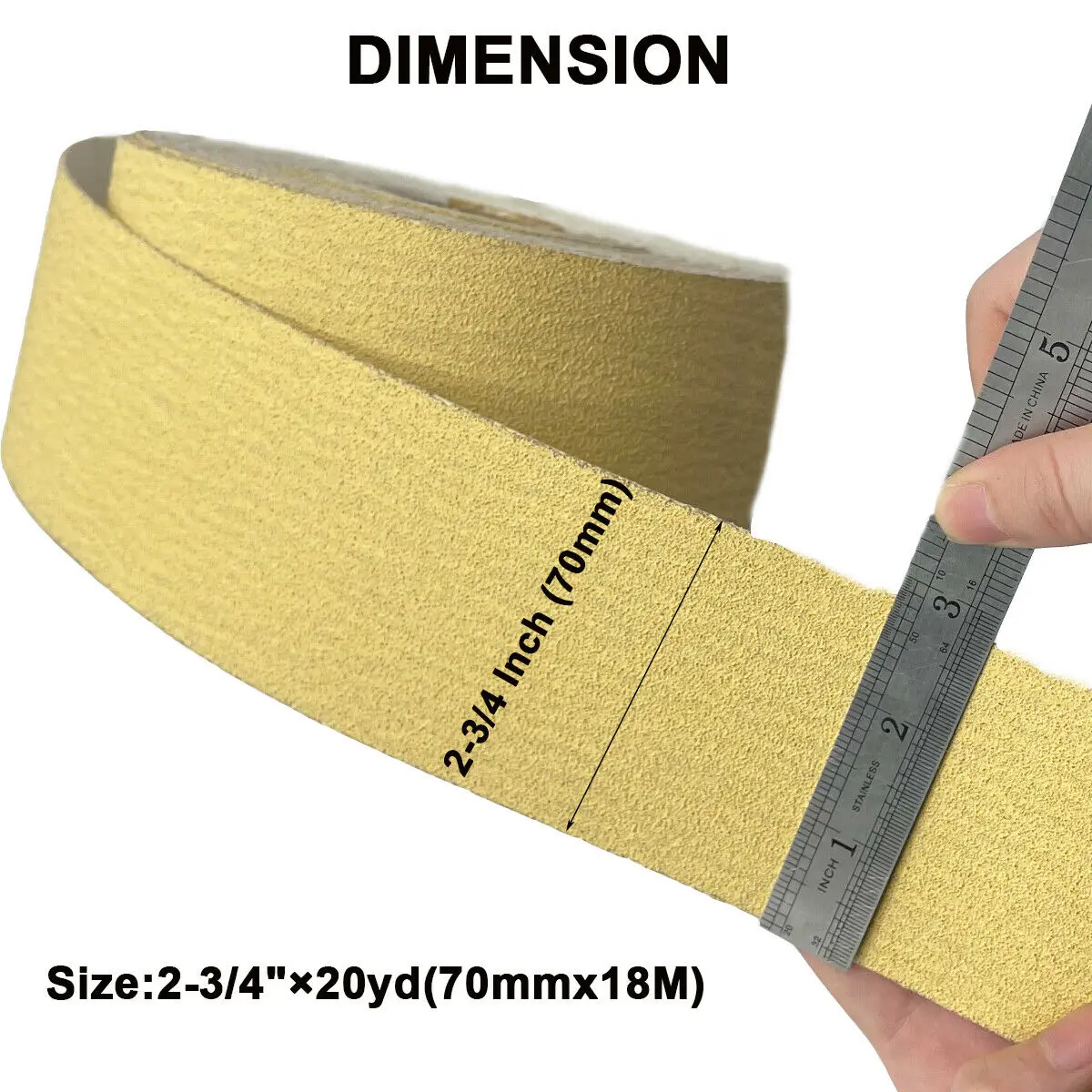 Rotolo di carta vetrata PSA 80 grana 2-3/4In x 20 Yards Longboard carta vetrata autoadesiva