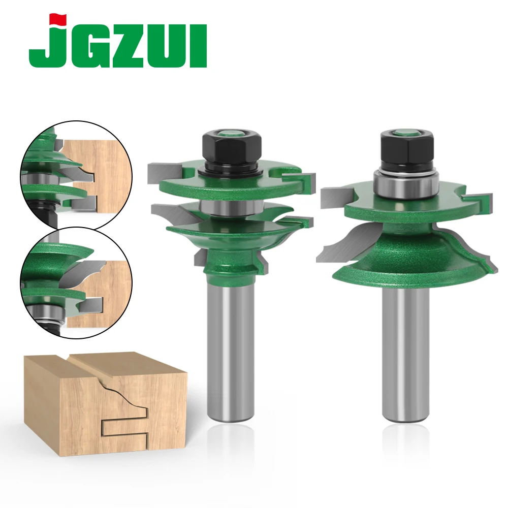 2PC 12mm Shank high quality Raised Panel Cabinet Door Router Bit Set - 2Bit Ogee Woodworking cutter woodworking router bits