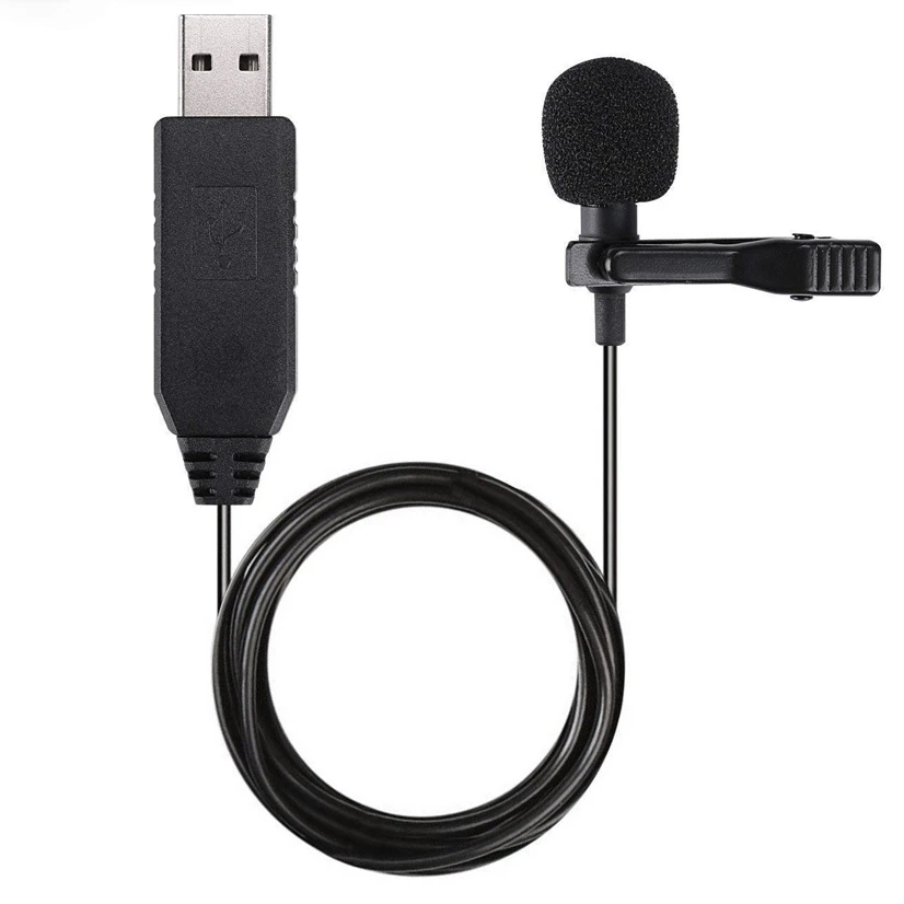 CELLA CITY microfono Lavalier USB per Notebook Computer Streaming Live classe Online Mini microfono per registrazione professionale