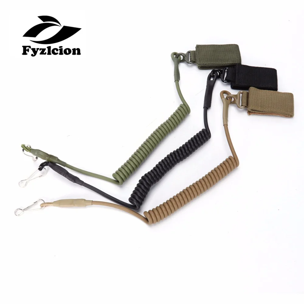 Tactical Adjustable Combat Sling Telescopic Pistol Secur Secure Lanyard