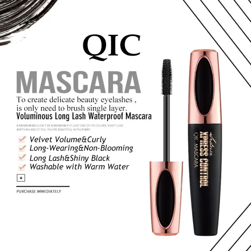 Mascara en Fiber de cils noir professionnel, maquillage pour les yeux, Extension de cils étanche, produits cosmétiques, YH2171