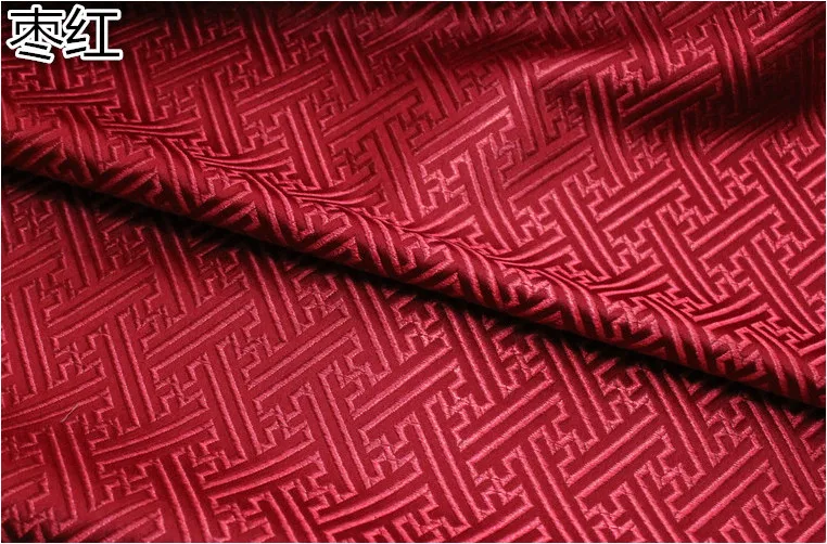 75x50cm Grid style Damask Jacquard Brocade Fabric For Apparel Costume Upholstery Furnishing Curtain Clothing Material Patchwork