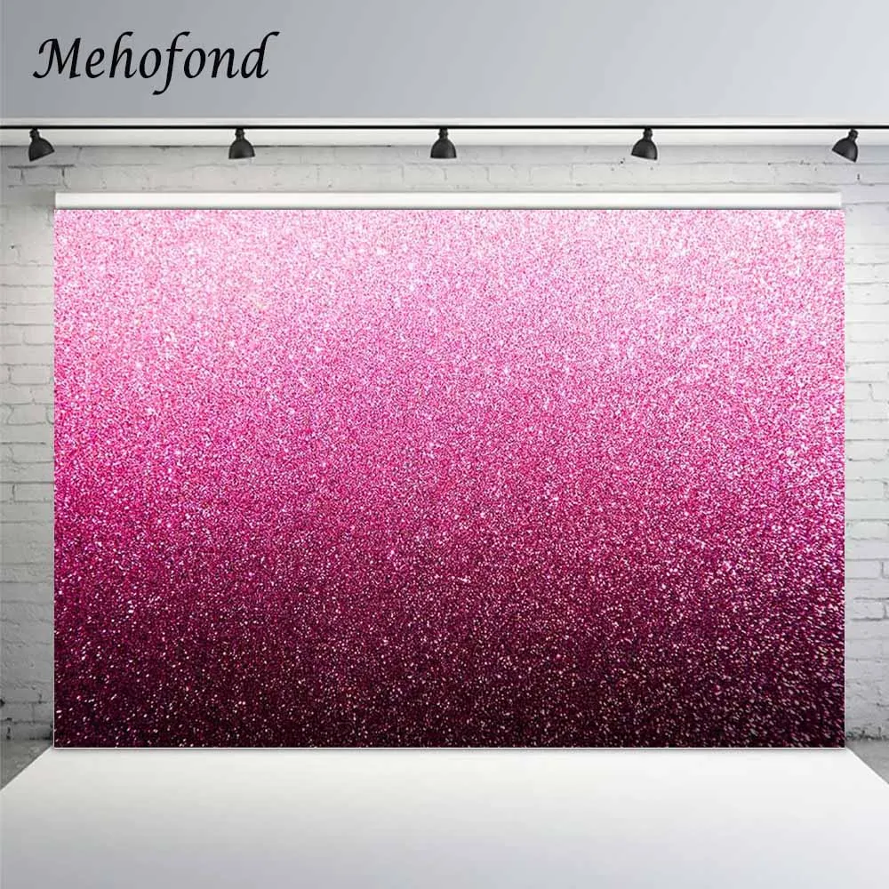 Mehofond Photographic Background Birthday Party Glitter Black Pink Sands Bridal Shower Wedding Photo Backdrop Studio Photophone