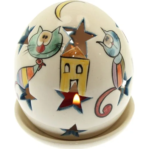 Authentic China Blue Star the Gaping Pussy Egg Candle Holder