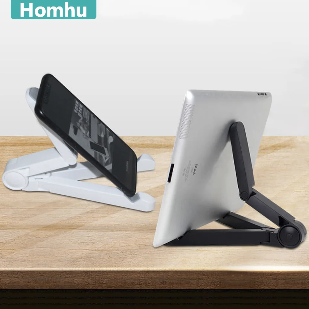 Homhu Desktop Folding Tablet Holder For 4 to 12.9 inch Universal Mobile Phone Tablet Stand For Xiaomi Samsung Huawei iPad Stand