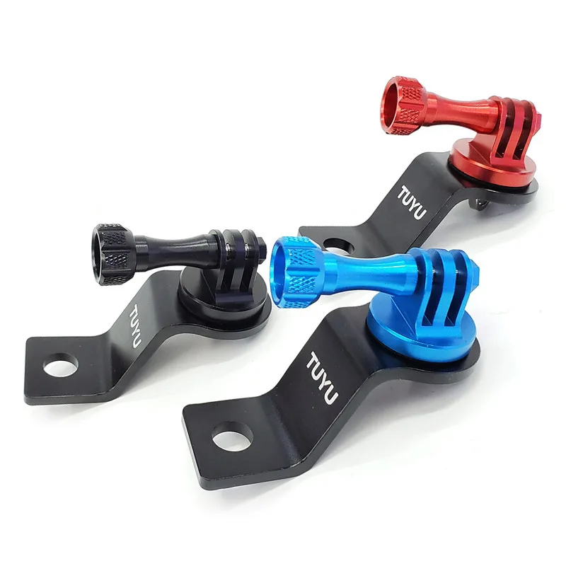 دراجة نارية جبل قوس الألومنيوم CNC ، دعم مرآة الرؤية الخلفية ، قوس ل Gopro Hero 12 ، 11 ، 10 ، DJI OSMO العمل 4 ، 3 ، Insta360