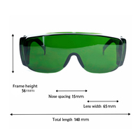 200-450nm & 800-2000nm 1064nm YAG Laser Safety Glasses 405nm 450nm 808nm 980nm Protection Goggles OD4+