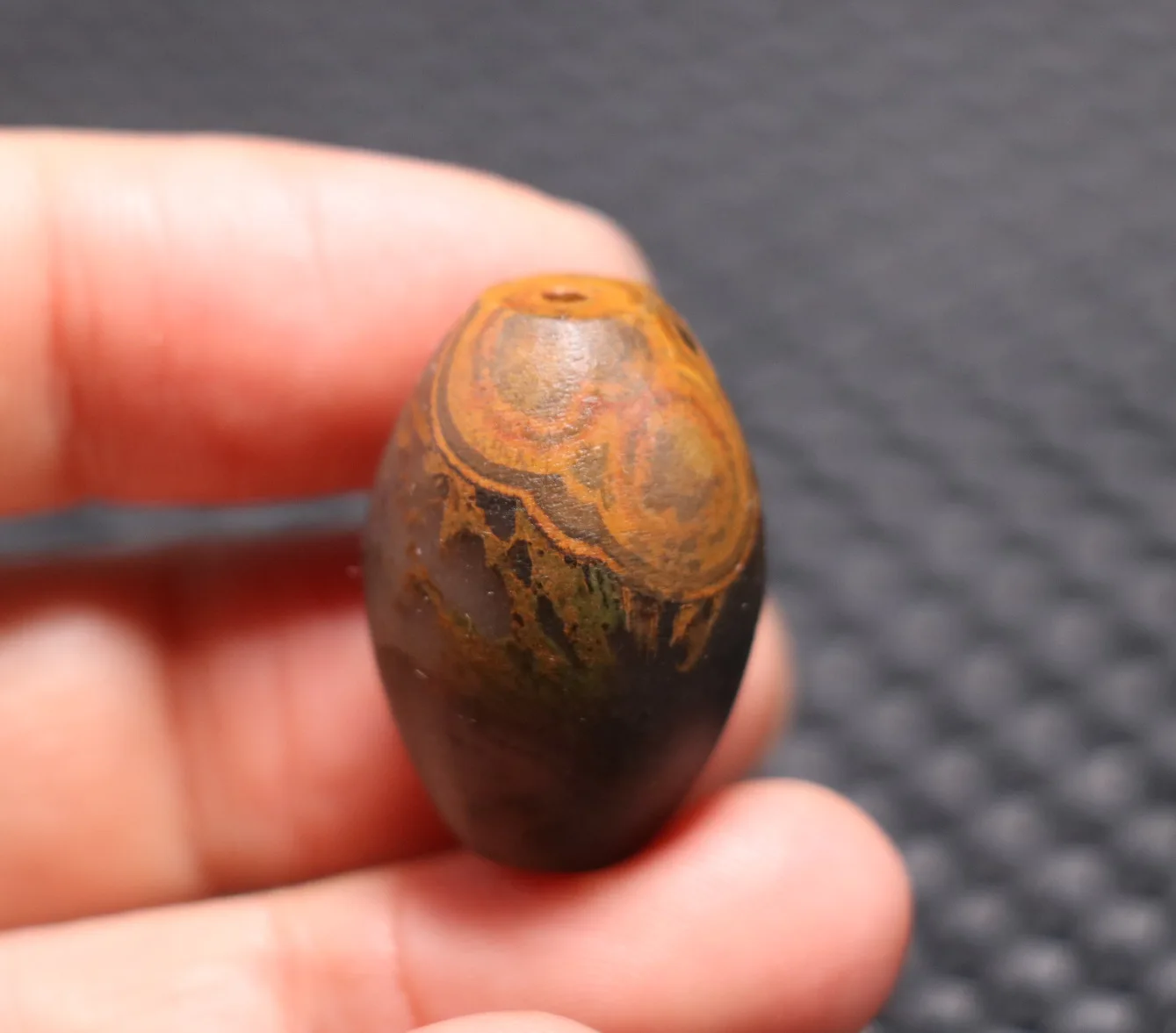 

Super Energy From LK brother Sauces Magic Tibetan old Agate Natural Eye Meng dZi Bead Healing Amulet 20220Ar LZK