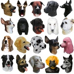 Dog Head Mask Deluxe Halloween Costume Party Latex Super Bowl Underdog Dog Head Mask