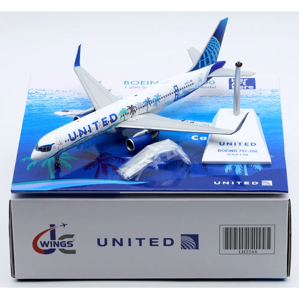 

1:200 Alloy Collectible Plane Gift JC Wings LH2268 United Airlines "Star Alliance" Boeing B757-200 Diecast Aircraft Model N14106